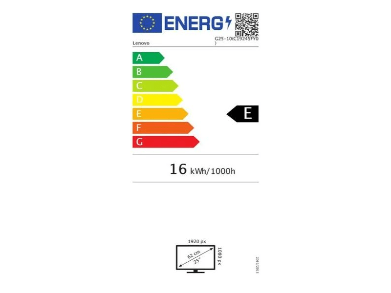 Lenovo G25 Full HD Monitor (65FEGAC2EU)