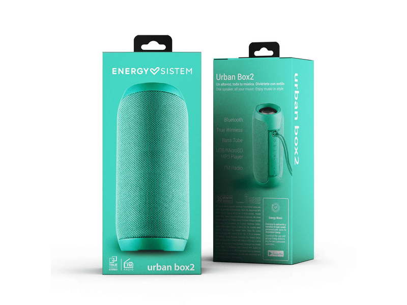 Energy Sistem Urban Box 2 Bluetooth hangszóró, Jade