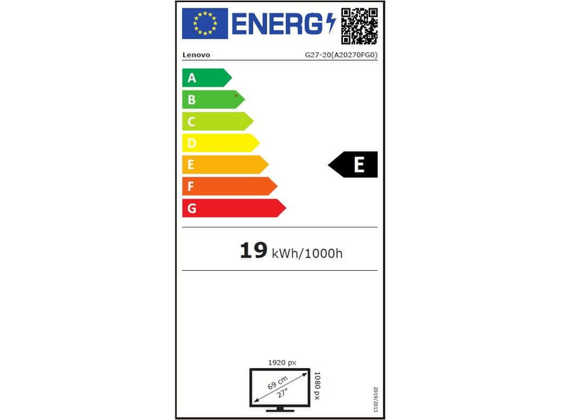 Lenovo G27-20 66C2GAC1EU Gaming monitor