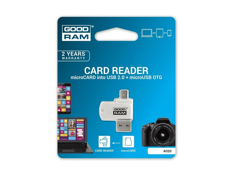 Goodram AO20-MW01R11 OTG MicroUSB és USB 2.0 kártyaolvasó