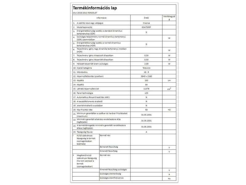 Hisense 65A7500F 4K Ultra HD LED Smart Tv