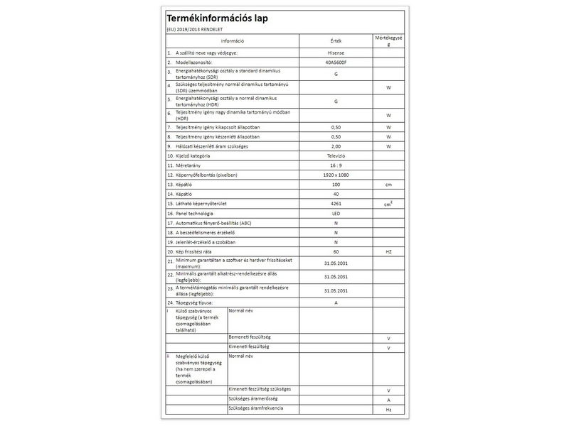 Hisense 40A5600F FULL HD Smart LED Tv