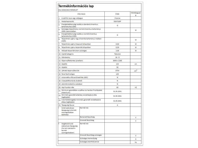 Hisense 50A7100F 4K Ultra HS Smart LED Tv