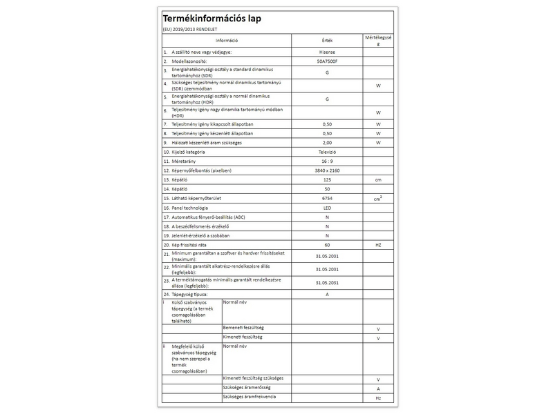 Hisense 50A7500F 4K Ultra HD LED Smart Tv
