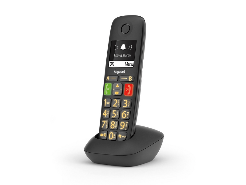 Gigaset E290HX DECT Telefon, fekete