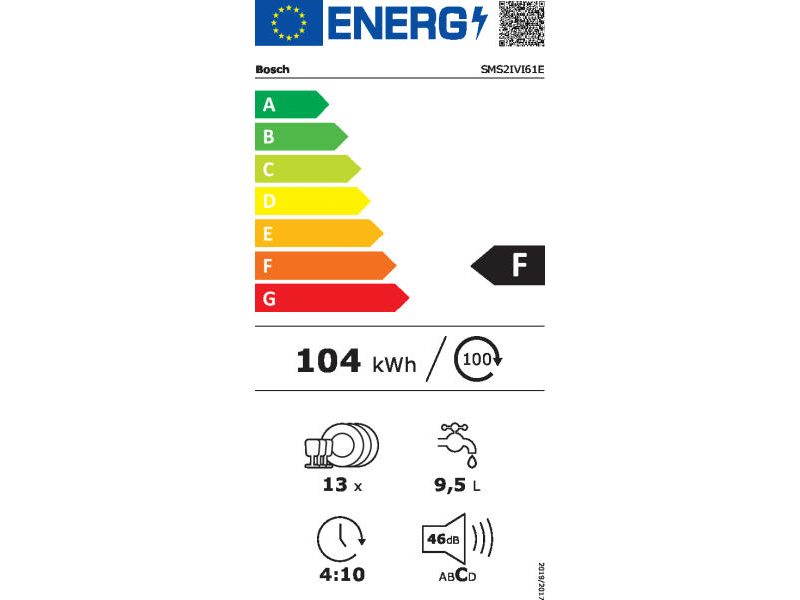 Bosch SMS2IVI61E Szabadonálló mosogatógép