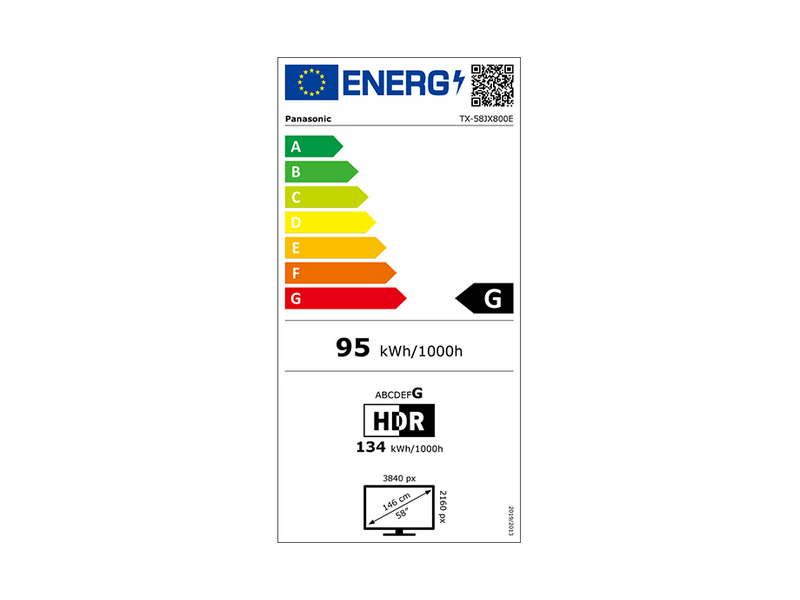 Panasonic TX-58JX800E 58