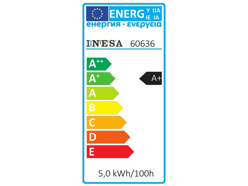 Inesa E14 4.5W 200° LED Gömb 3000K