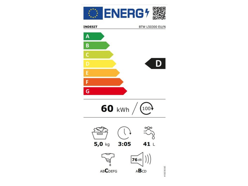 Indesit BTW L50300 EU/N Felültöltős mosógép