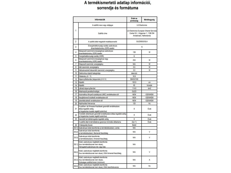 LG OLED65GX3LA 4k Ultra HD OLED Smart Tv