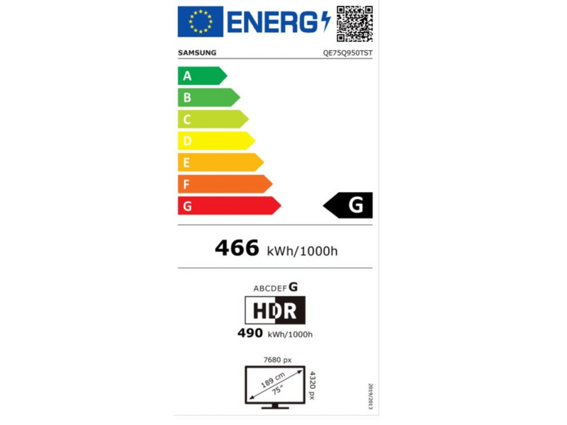 Samsung QE75Q950TSTXXH 8K QLED Smart Tv