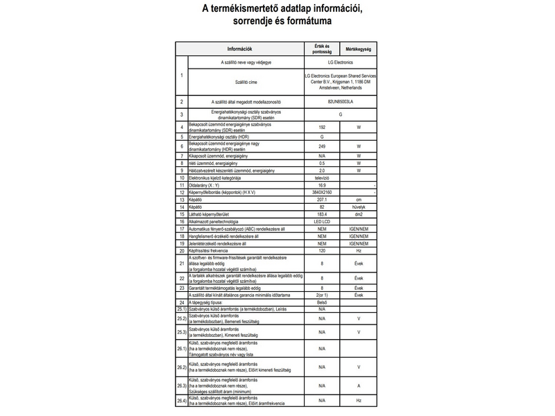LG 82UN85003LA 4K HDR Smart UHD TV