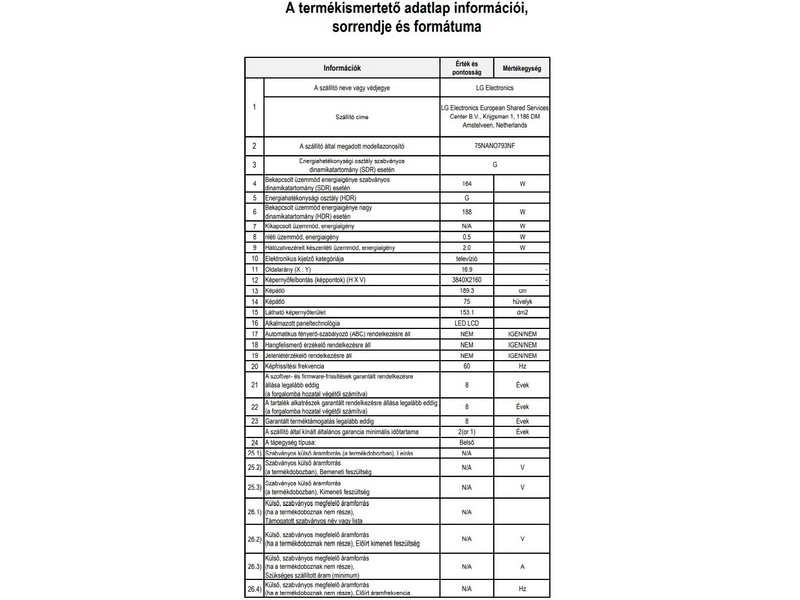 LG NanoCell 75NANO793NF 4K Ultra HD LED Smart Tv