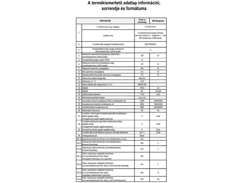LG 65UP78003LB 4K HDR Smart UHD TV