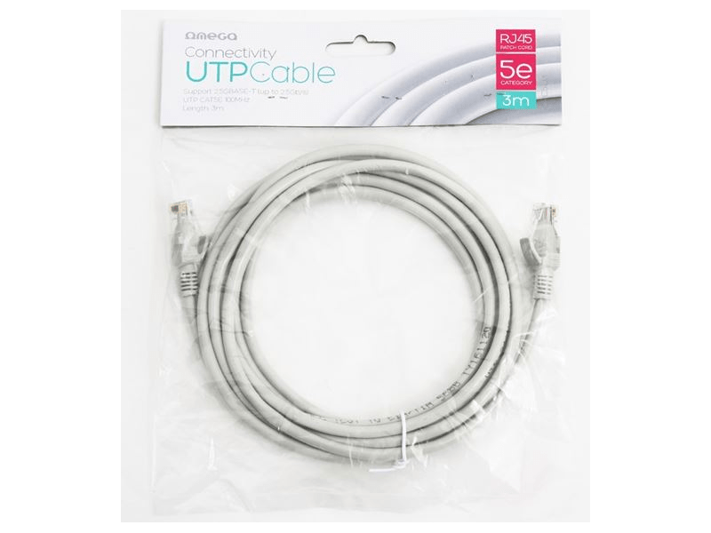 Omega OPC5U3 UPT kábel CAT5E, 3m