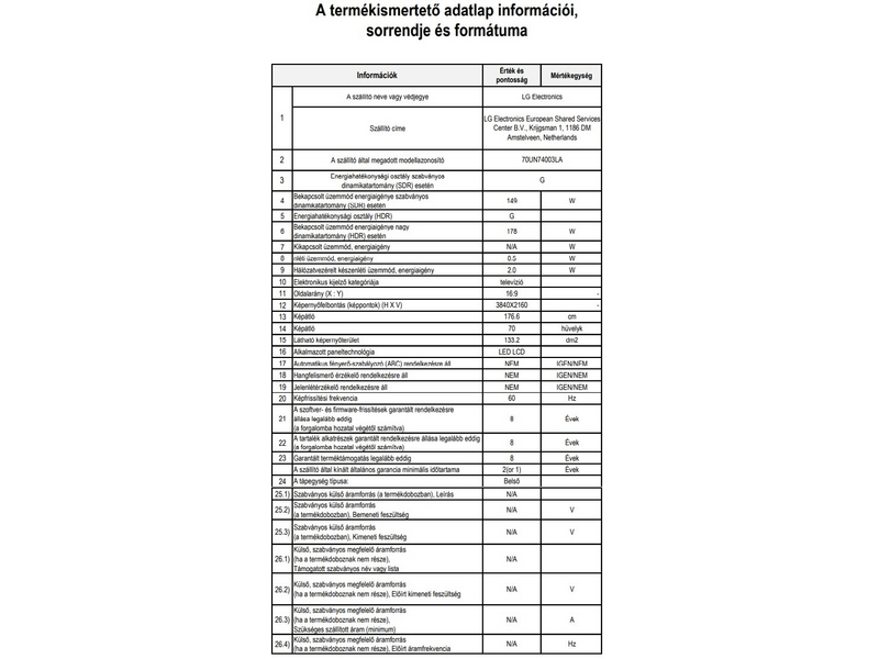LG 70UN74003LA 4K Ultra HD LED Smart Tv