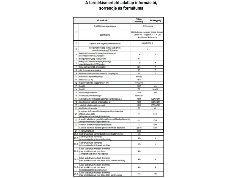 LG 65UN71003LB 4K Ultra HD LED Smart Tv