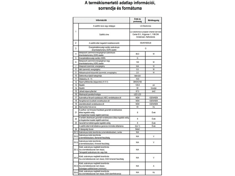 LG 50UN74003LB 4K Ultra HD Smart LED Tv