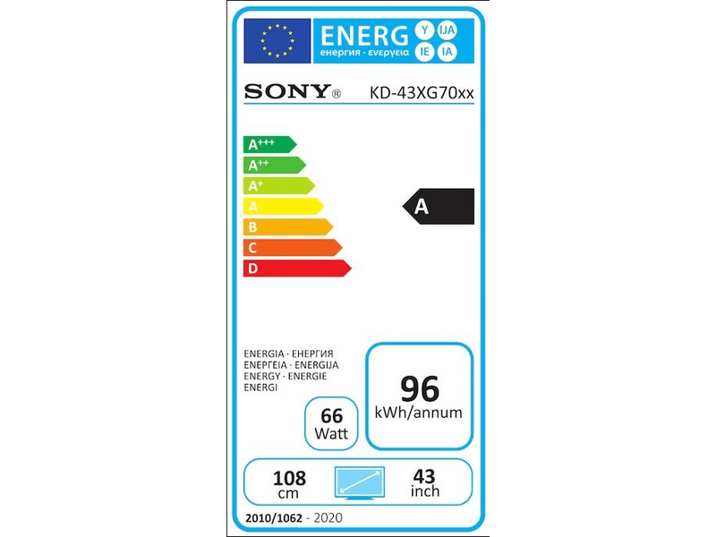 SONY Bravia KD-43XG7077SAEP 4K Ultra HD LED Smart Tv