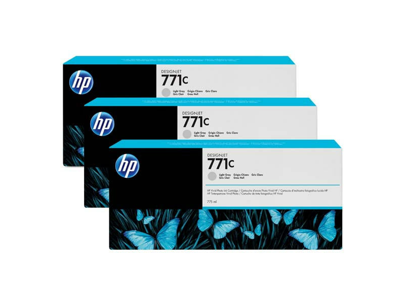 HP 771C vil.szürke 3 db eredeti tintapatron csomag (B6Y38A)