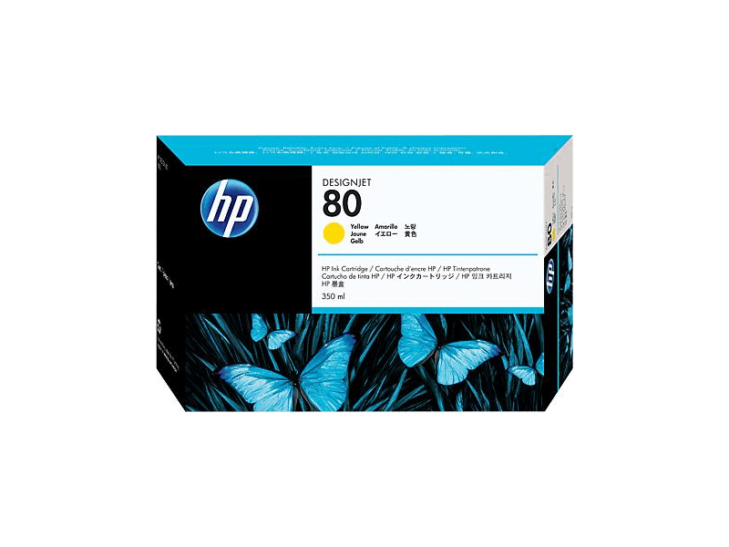 HP 80 sárga eredeti tintapatron (C4848A)