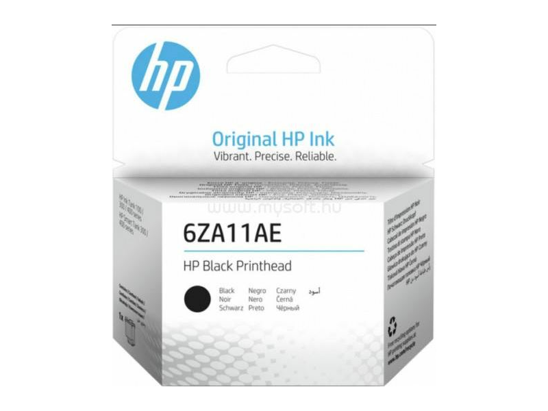 HP 6ZA11AE Nyomtatófej, fekete