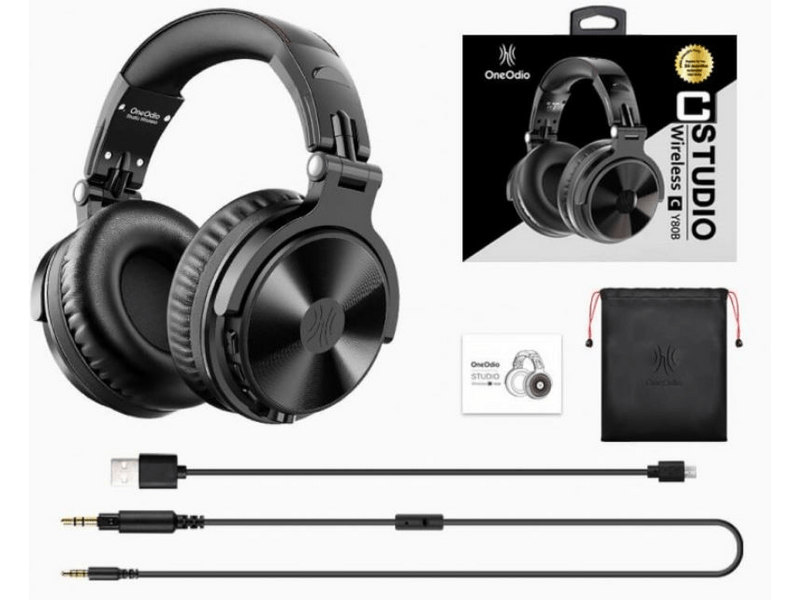 OneOdio PRO C BT vezetéknélküli fejhallgató, fekete