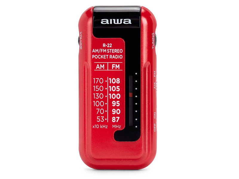 Aiwa R-22RD radio, crveni