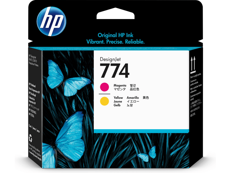 HP P2V99A LL HP774 Nyomtatófej, magenta/ sárga
