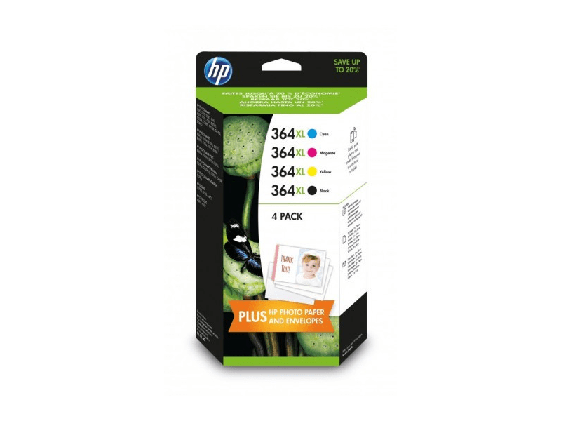 HP 364XL 4 darabos eredeti tintapatron csomag (N9J74AE)