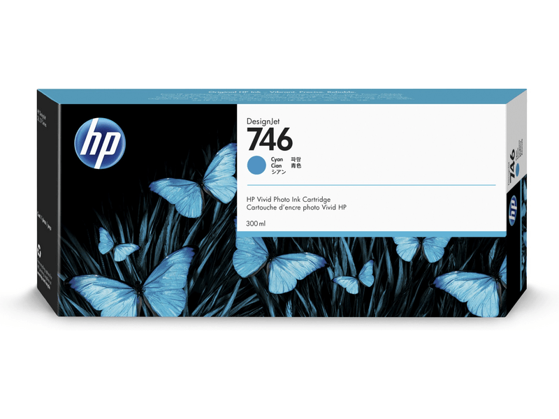 HP 746 ciánkék eredeti tintapatron (P2V80A)