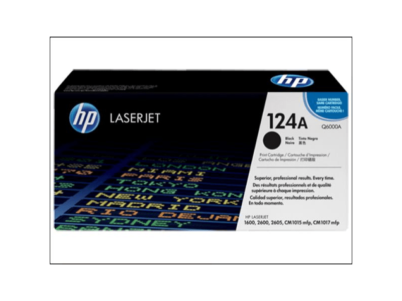 HP 124a fekete eredeti toner (Q6000A)