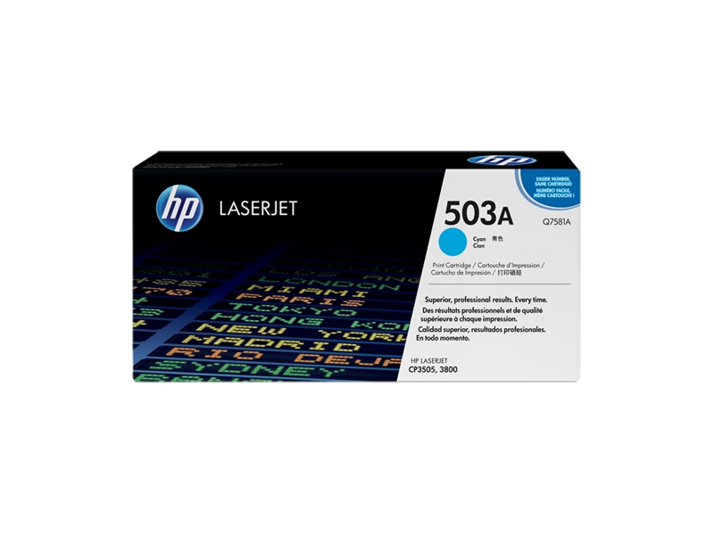 HP Q7581A (503A) Ciánkék Toner