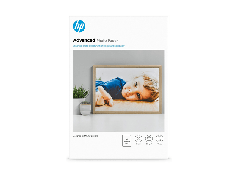 HP Q8697A A3 Fényes fotópapír, 20db