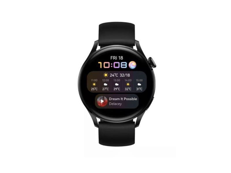 Huawei Watch 3 - Active Okosóra, Fekete