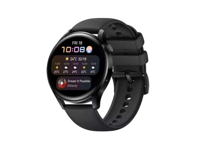 Huawei Watch 3 - Active Okosóra, Fekete