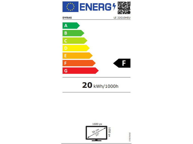 Dyras LE-22G10HEU 22” TV/ Monitor