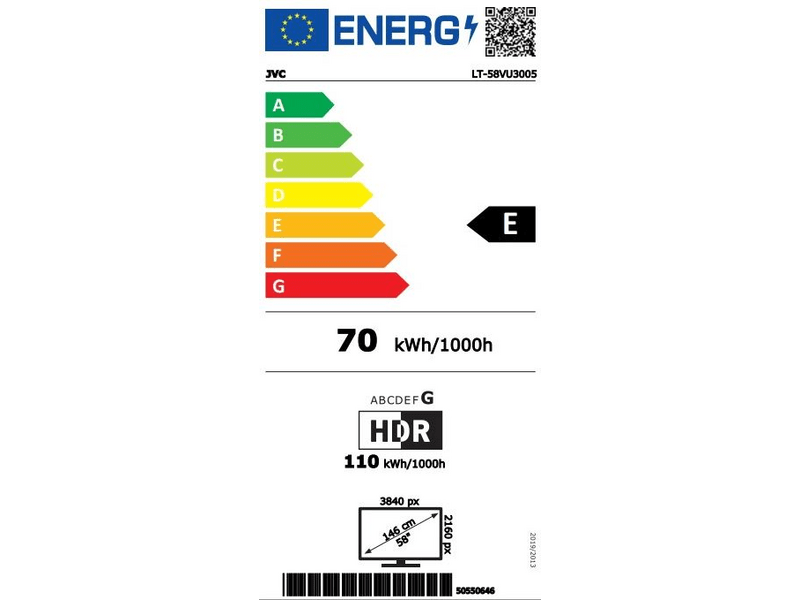 JVC LT-58VU3005 58
