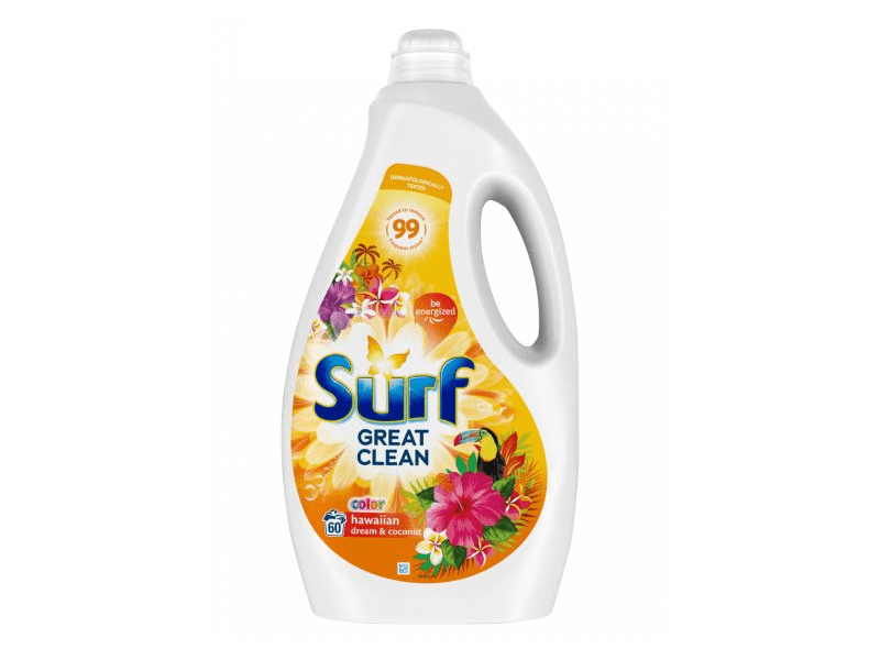 Surf Mosógél, Color & White Hawaiian Dream, 60 mosás, 3l