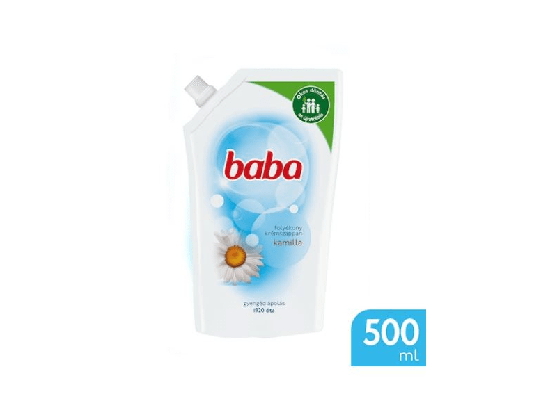 Baba folyékony szappan, Kamilla kivonattal, 500ml