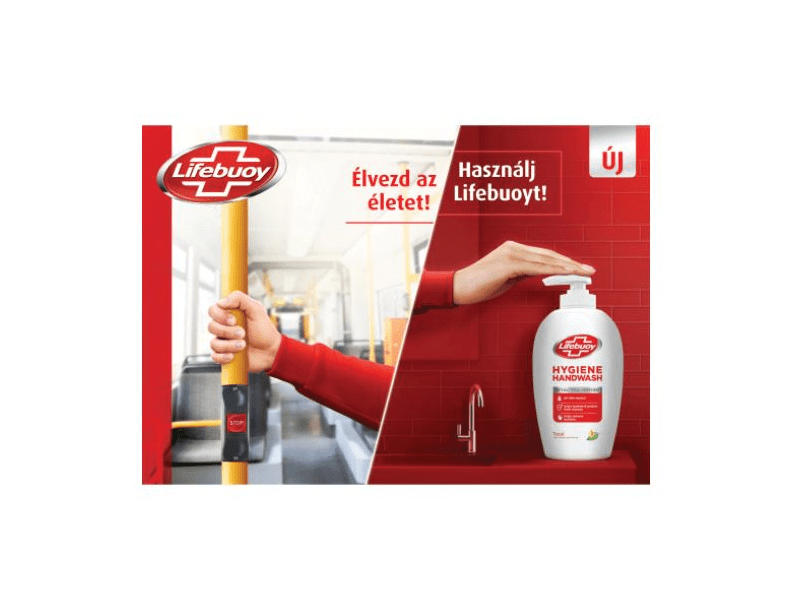 Lifebuoy Total higiénikus kéz gél antibakteriális összetevőkkel, 250 ml