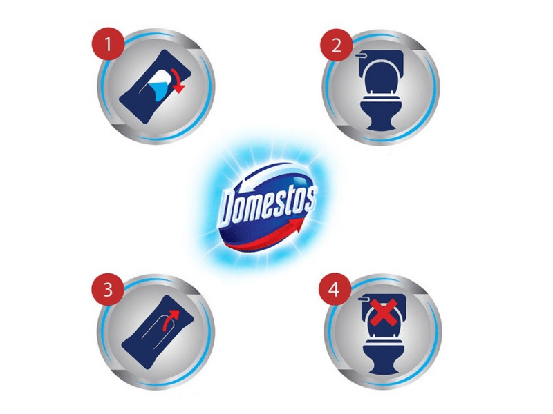 Domestos higiéniai citrom illatú törlőkendő, 60 db