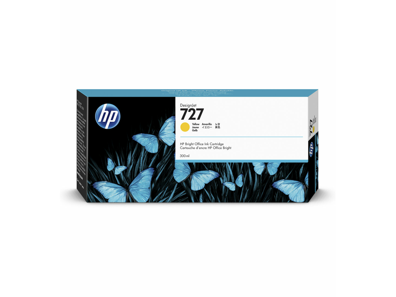 HP F9J78A DesignJet 727 Tintapatron, Sárga