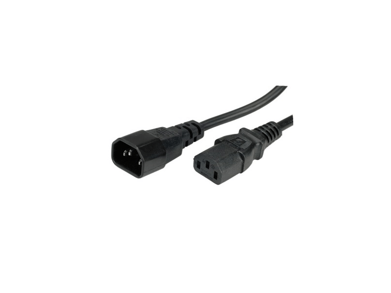 Roline 19.08.1515B Monitor tápkábel hosszabbító, 1,8 m