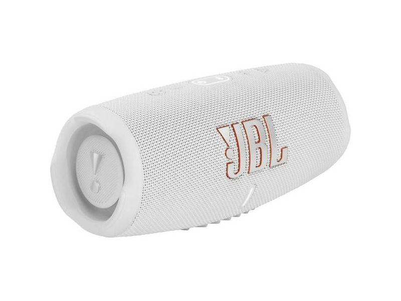 JBL Charge 5 Hordozható Bluetooth hangszóró, Fehér
