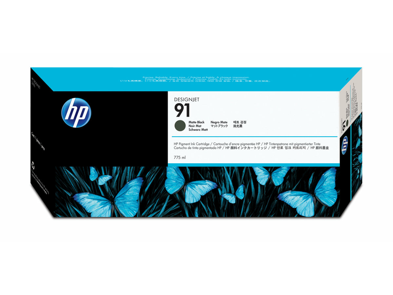 HP 91 matt fekete eredeti tintapatron (C9464A)