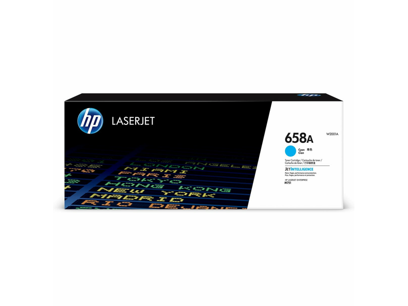 HP W2001A (658A) Toner, ciánkék