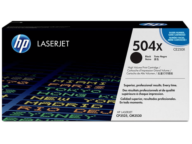 HP 504x fekete eredeti toner (CE250X)