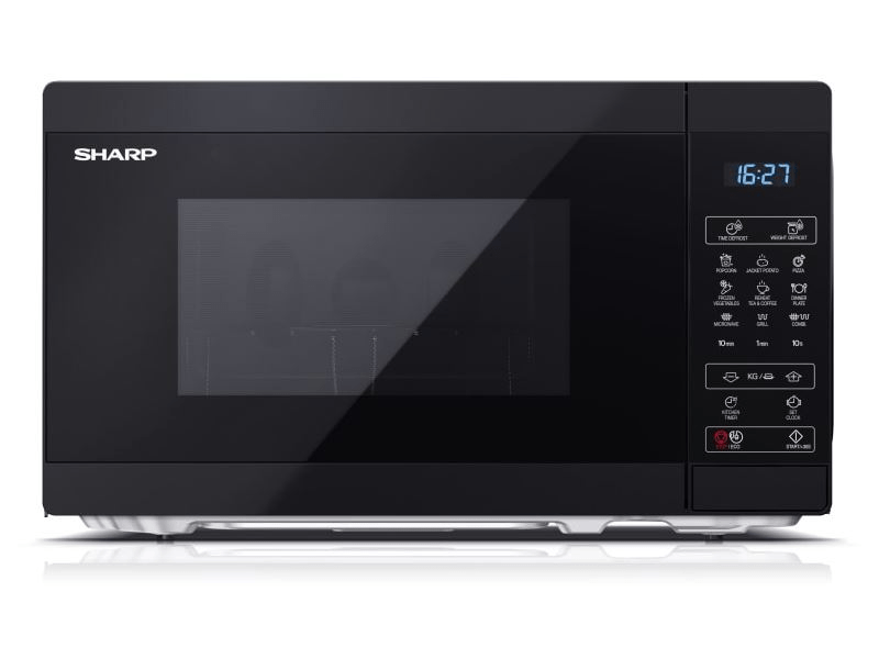 Sharp YC-MG02EB Mikrohullámú sütő, grill, fekete