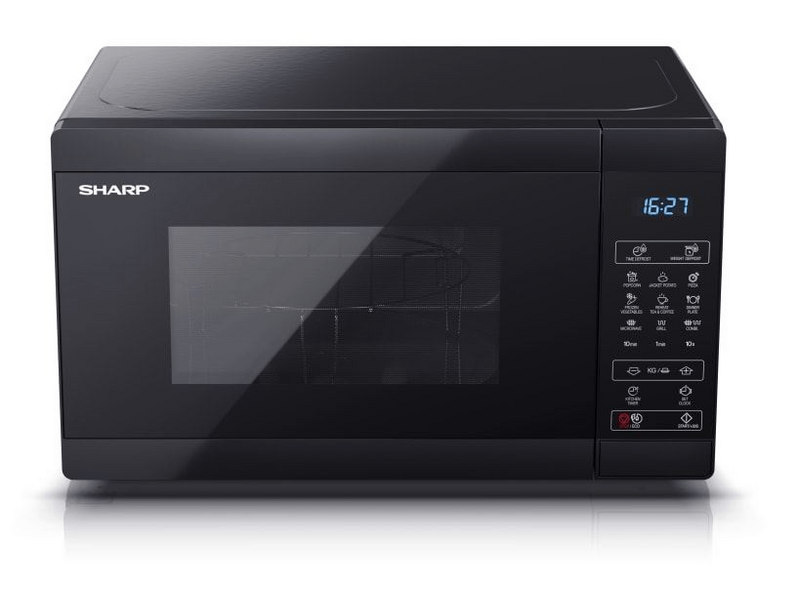 Sharp YC-MG02EB Mikrohullámú sütő, grill, fekete
